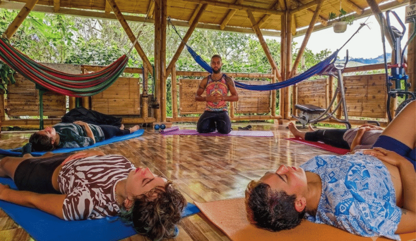 ancestral awakening weekend retreat massage therapy Salento Colombia wellness